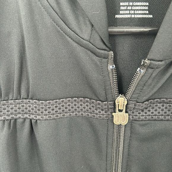 Wilson Women's Black Activewear Zip Hoodie Size Small - Picture 5 of 13